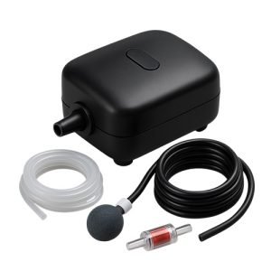 Increase oxygen circulation with a quiet, efficient air pump. Essential for healthy fish and plant life, it creates the perfect balance in your tank. Compact, easy to use, and built to last.